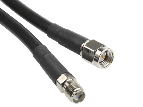 ASMA500B058L13 Siretta Male SMA to Female SMA Coaxial Cable, LLC200A, 50 Ω, 20m
