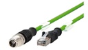 M12 plug-rj45 plug 1m